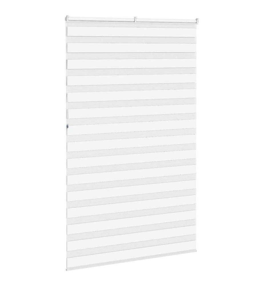 Doppelrollo Weiss 145x230 cm Stoffbreite 140,9 cm Polyester