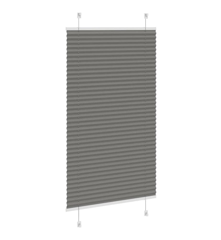 Plissee Anthrazit 70x150 cm Stoffbreite 69,4 cm Polyester