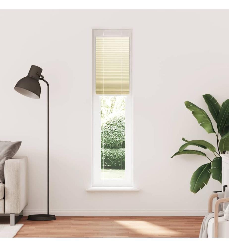 Plissee Creme 40x200 cm Stoffbreite 39,4 cm Polyester