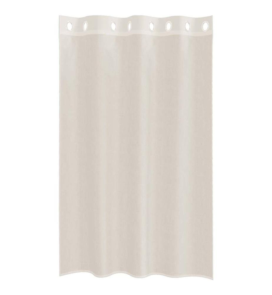 Voile Vorhänge mit Ösen 2 Stk. Creme 140x175 cm