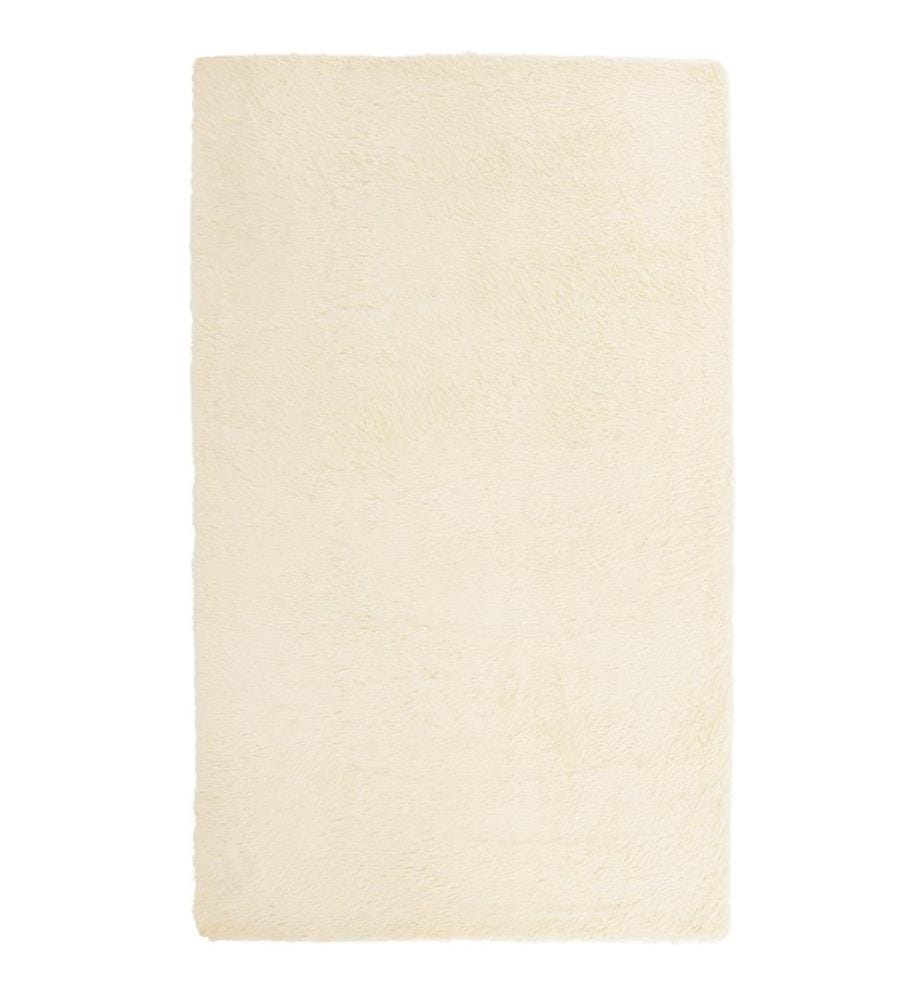 Tapis Shaggy à poils longs NAVARRA crème 80x150 cm polyester