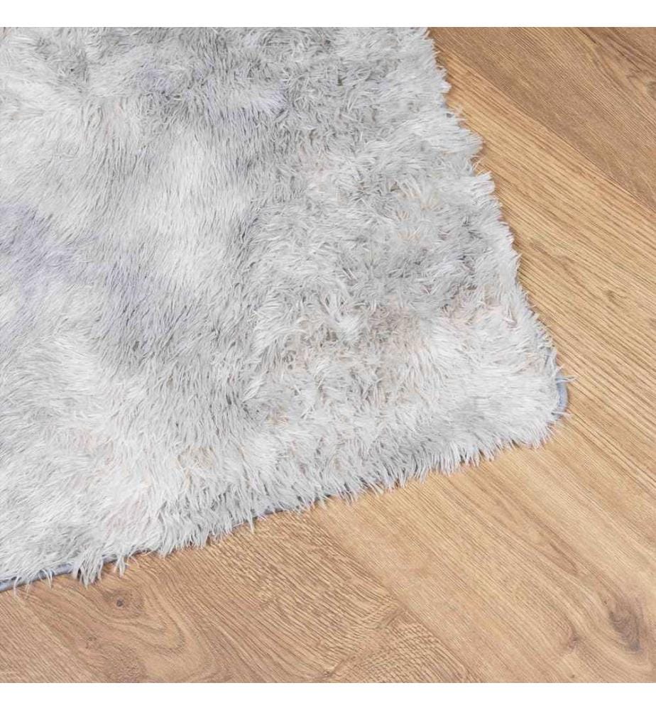 Teppich Shaggy Hochflor NAVARRA Silbergrau 200x290 cm Polyester