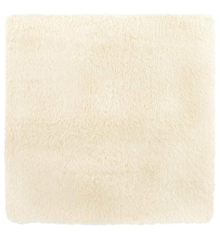 Teppich Shaggy Hochflor NAVARRA Creme 160x160 cm Polyester