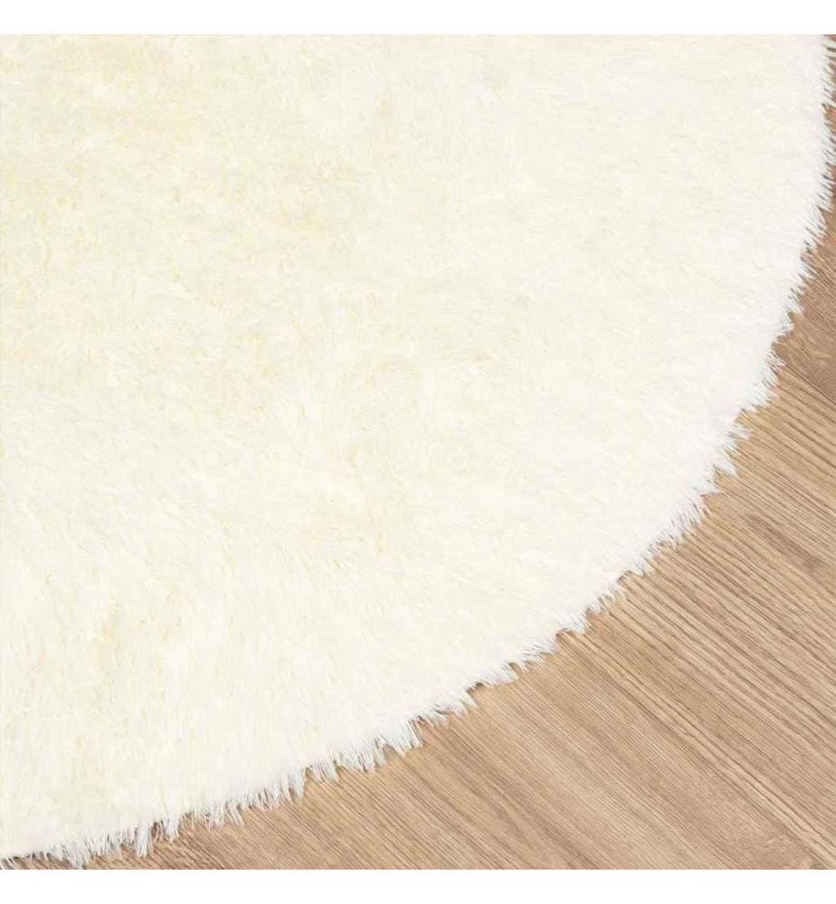 Teppich Shaggy Hochflor NAVARRA Creme 200x200 cm Polyester
