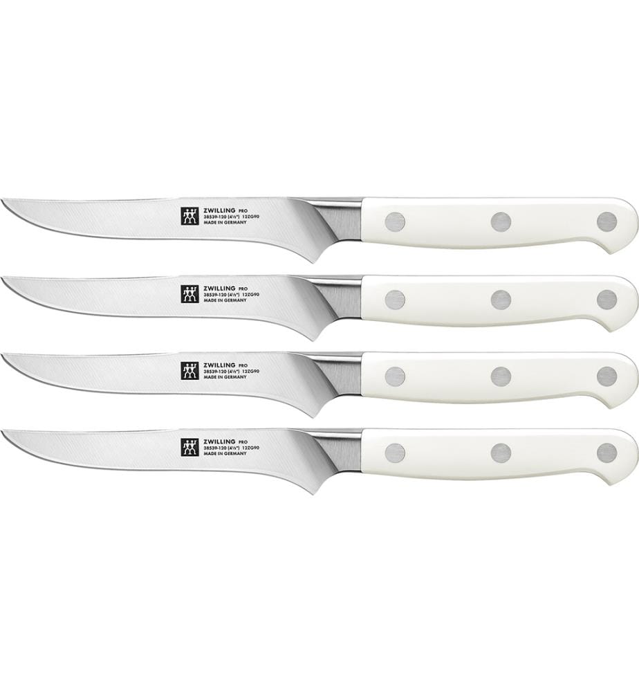 Set bestehend aus 4 Steakmessern - Weiss