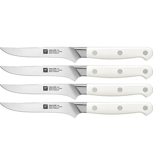 Set bestehend aus 4 Steakmessern - Weiss