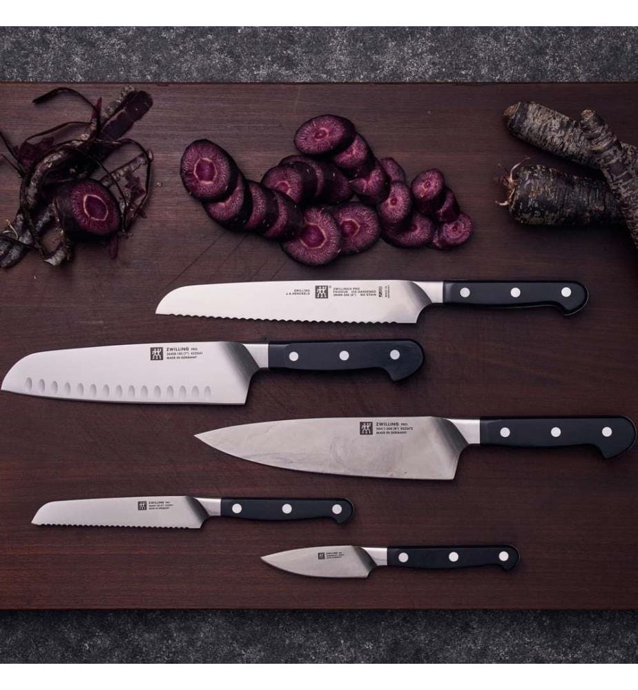 Pro Santokumesser Mit Kullen 180 mm - Schwarz