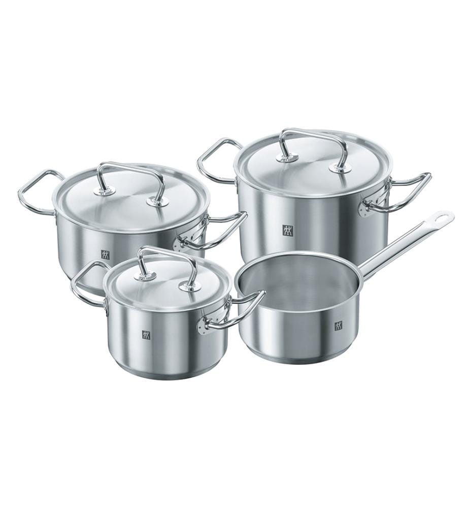 4-teiliges Topfset - Silber