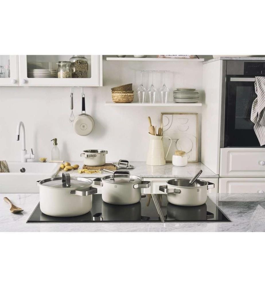 Set of kitchen utensils - Pure - 3 pieces, ivory white