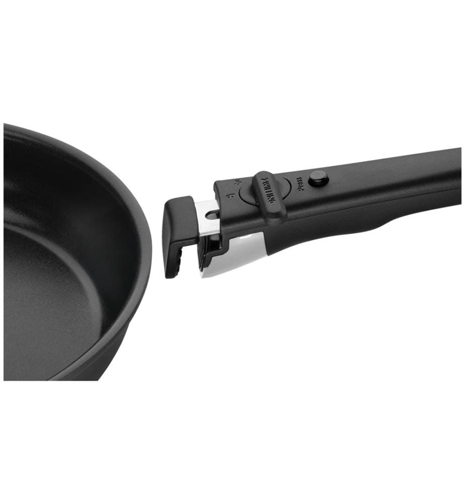 4-piece Unlock frying pan set 20+24+28cm + handle - black