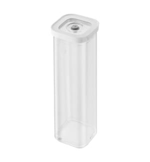 Storage Box Cube Box 4S, 29.5 x 10.7 x 10.7 cm, 1.7L -Transparent and White