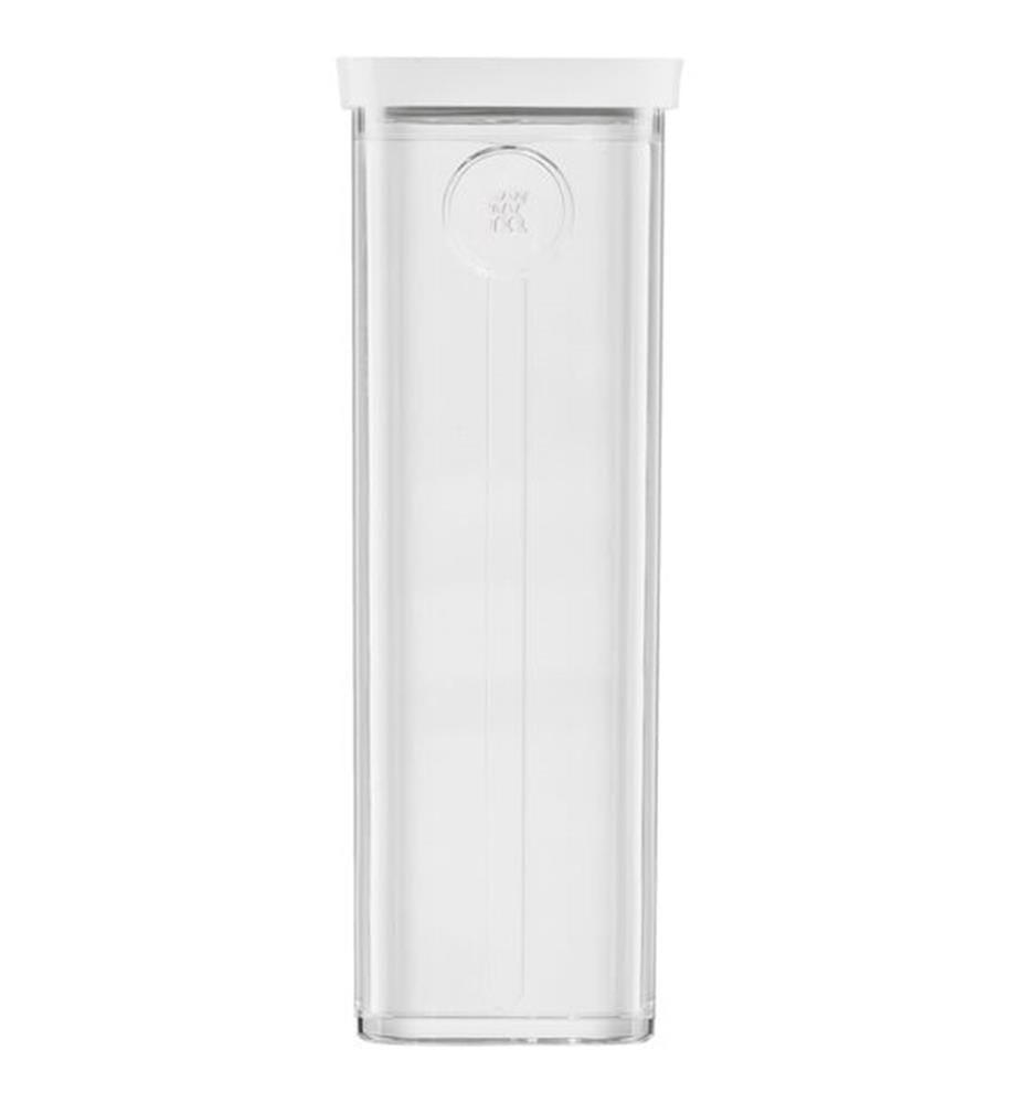 Storage Box Cube Box 4S, 29.5 x 10.7 x 10.7 cm, 1.7L -Transparent and White