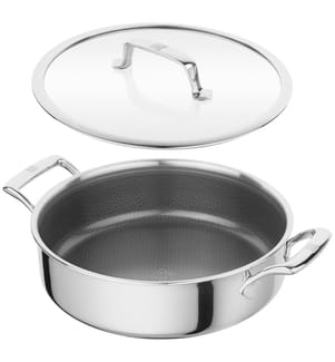 Peak Servierpfanne Mit Deckel 26cm - Silber