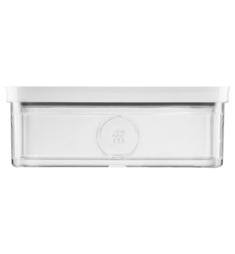 Cube Box L, 7.6 x 21.4 x 21.4 cm, 1.6L -Transparent And White