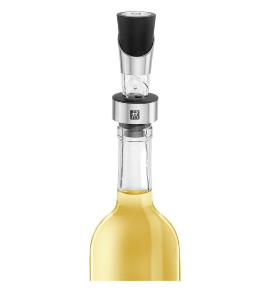 Verseur à vin 18/10 acier inoxydable - Noir et Argenté