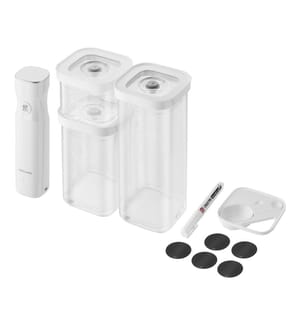 Cube Vacuum Starter Set S, 6 Pcs -Transparent And White
