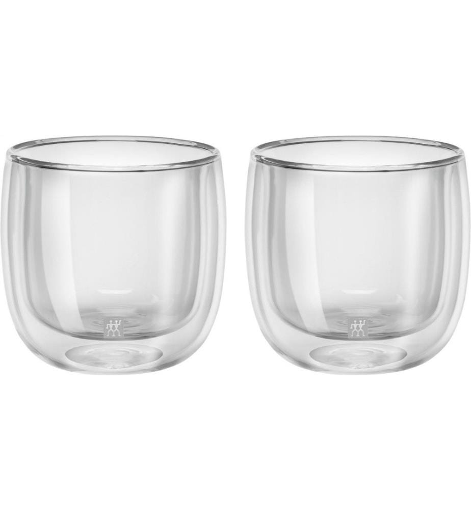 Set bestehend aus 2 Sorrento Teegläsern mit doppelter Wand - 240 ml - Transparent