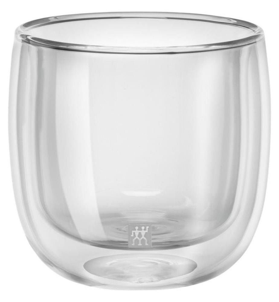 Set bestehend aus 2 Sorrento Teegläsern mit doppelter Wand - 240 ml - Transparent