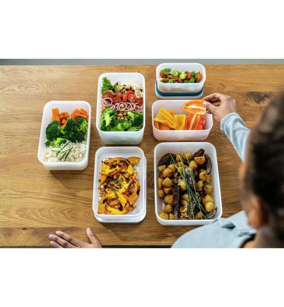 Vacuum packed lunch box - La Mer - M, white plastic