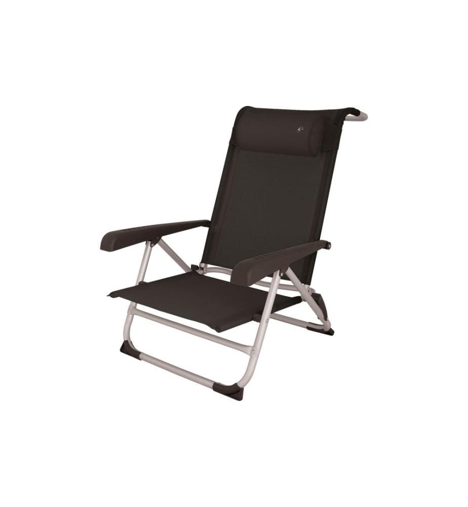 Eurotrail - Chaise de plage Acapulco Charcoal Anthracite