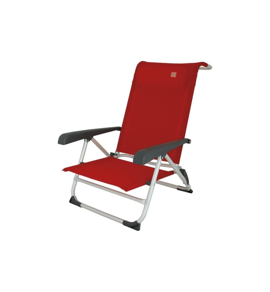 Eurotrail - Chaise de plage Acapulco Rouge