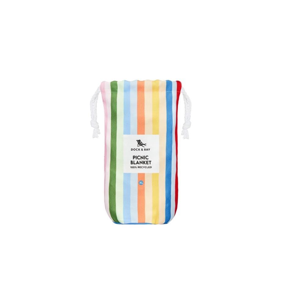Dock & Bay - Picknickdecke Candy Stripes 170 cm x 240 cm,