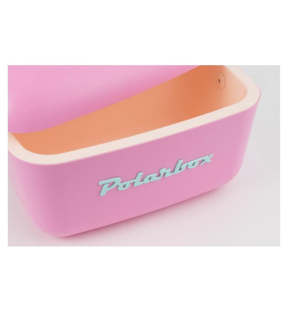 Polarbox - Retro Cooler 12 l Bubblegum Pink – Cyan