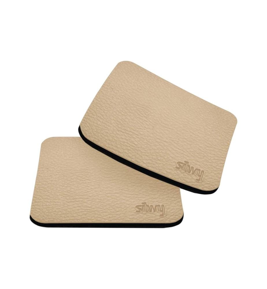Silwy - Tampons de nano-gel en métal Beige