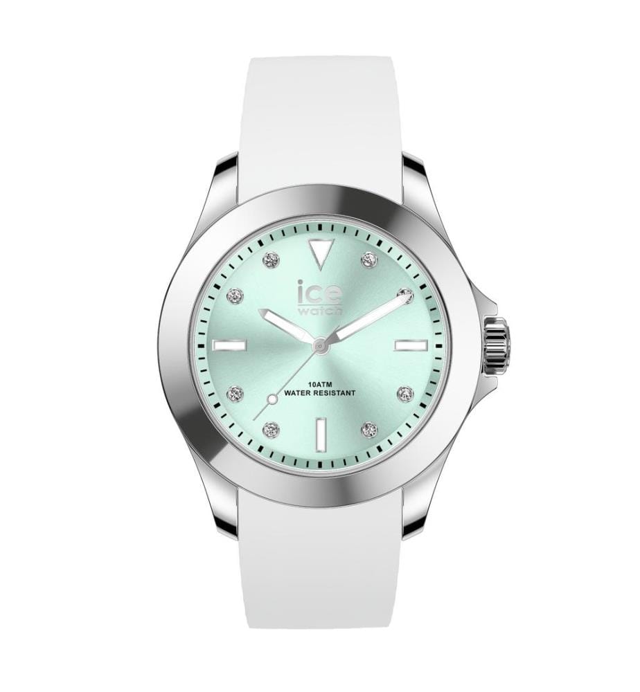 Quarzuhr Silikon Weiss - 40 mm