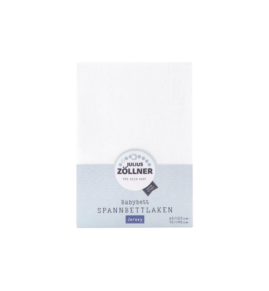 JULIUS ZÖLLNER - Drap de lin Jersey blanc 70 x 140 cm