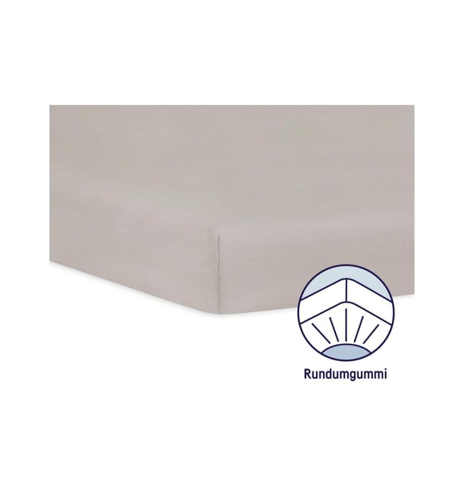 JULIUS ZÖLLNER - Drap de lin Jersey Taupe 90 x 40 cm