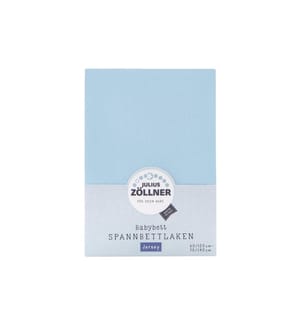 JULIUS ZÖLLNER - Drap de lin Jersey bleu clair 70 x 140 cm