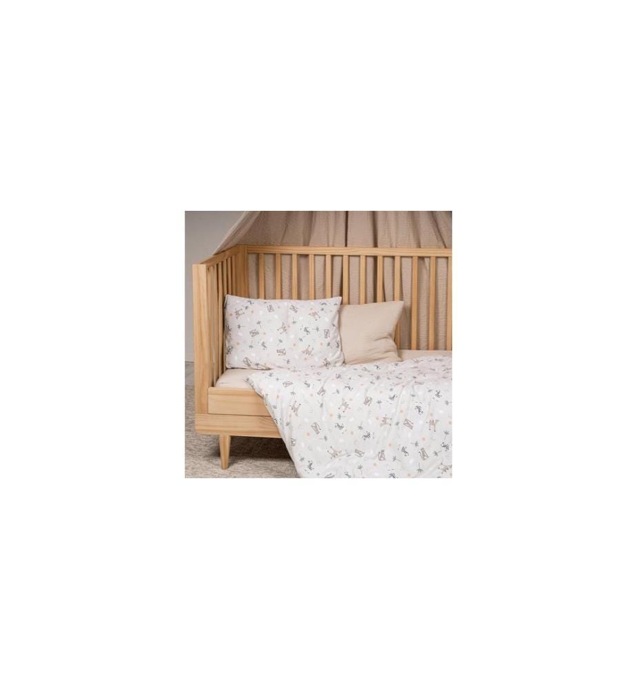 Julius Zöllner Linge de lit bébé Jersey Savane Beige 100 x 135 + 40 x 60 cm