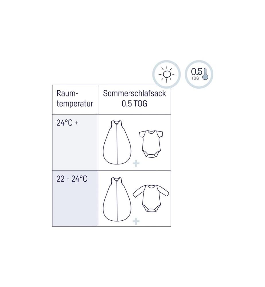 Julius Zöllner Baby-Sommerschlafsack Musselin Dune Gr. 60