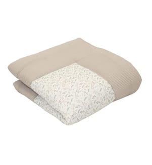 Ullenboom Krabbeldecke Waffel Floral Sand 120 x 120 cm