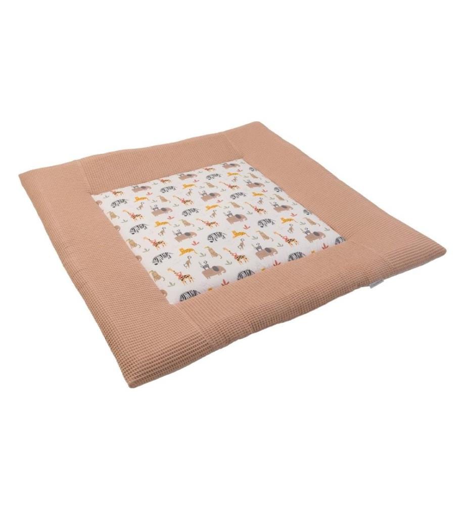 Ullenboom Krabbeldecke Waffelpiqué Sand Savanne 120 x 120 cm