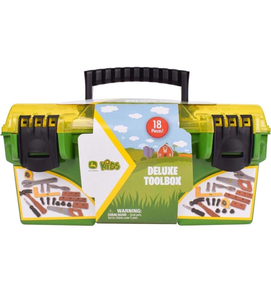 Tomy John Deere Deluxe Werkzeugbox, 18 Teile