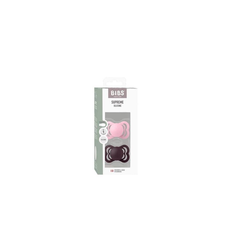 Bibs Supreme 0-6 mois, lot de 2 / Rose bébé_Prune