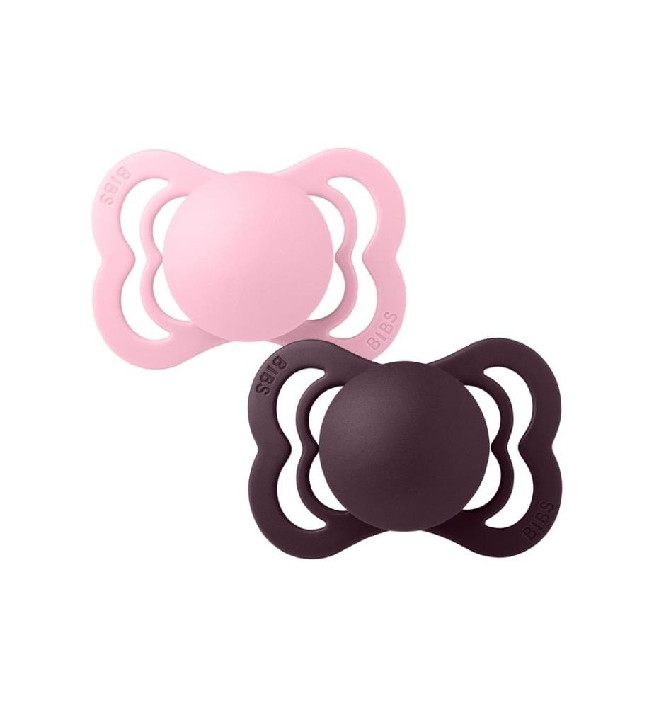 Bibs Supreme 0-6 mois, lot de 2 / Rose bébé_Prune