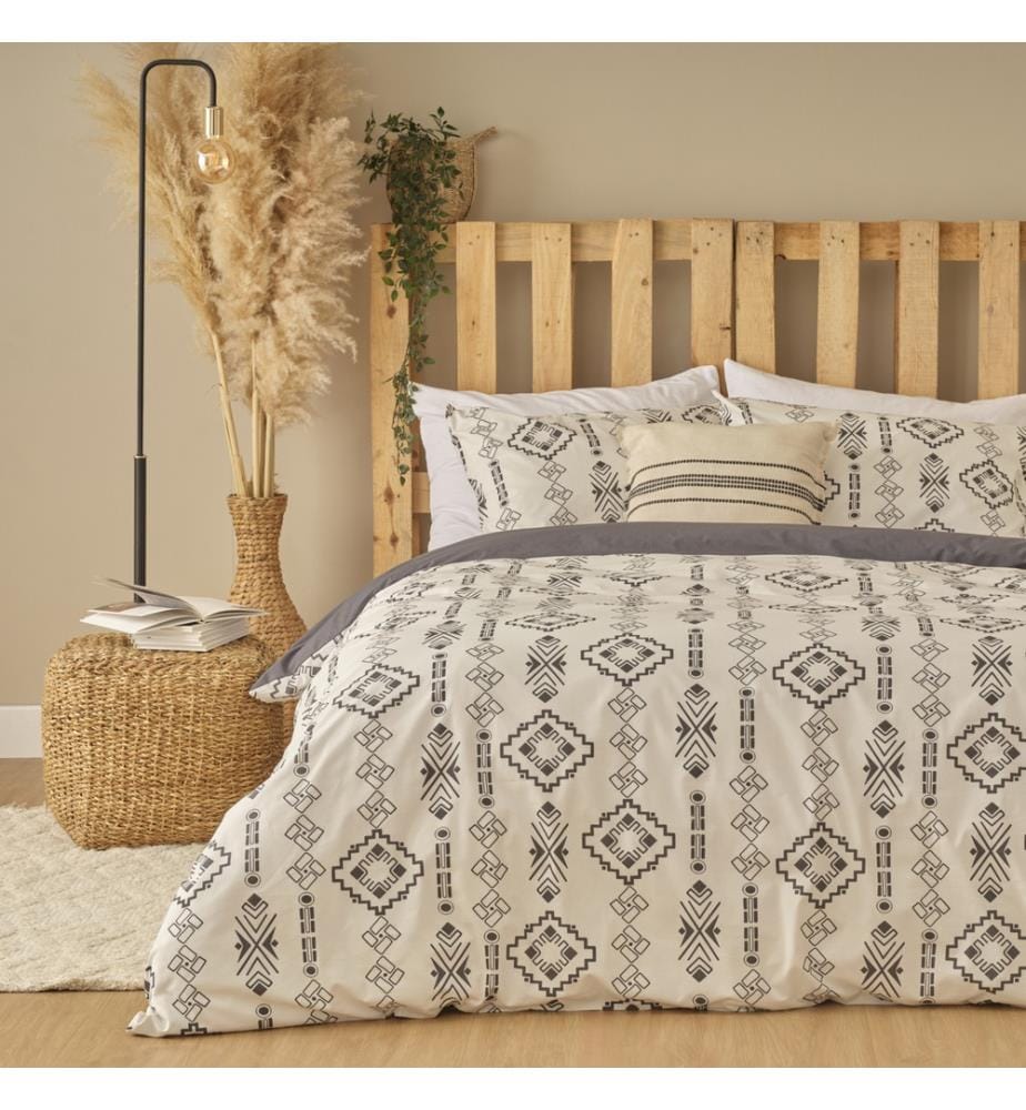 Housse de couette king size Blake 240x220 cm - Anthracite