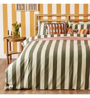 Parure de lit simple Line 160 x 220 cm - Vert