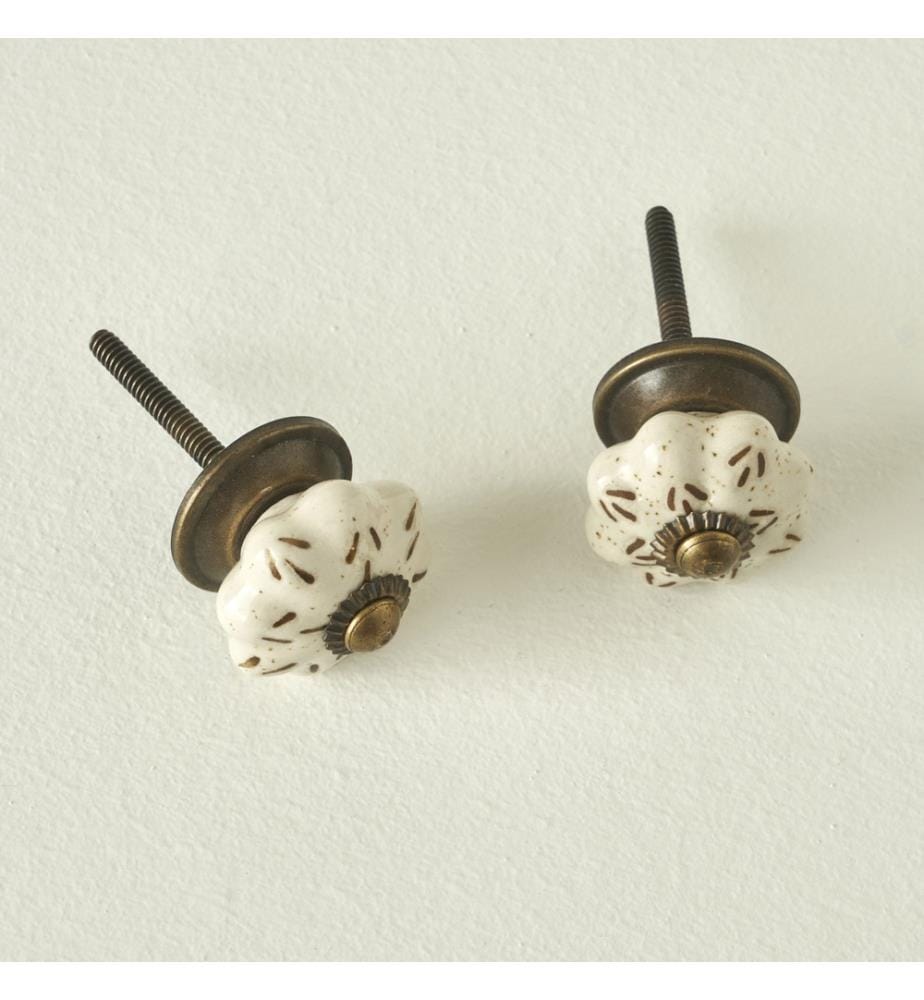 Poignée Alora Set 2 pièces 6,5x3x3 cm - Blanc