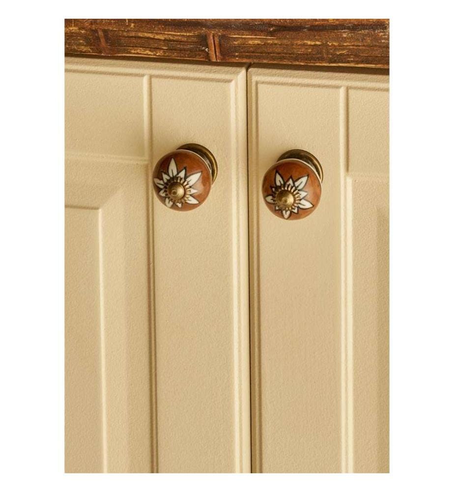 Lot de 2 Boutons Emery - Carreau rouge