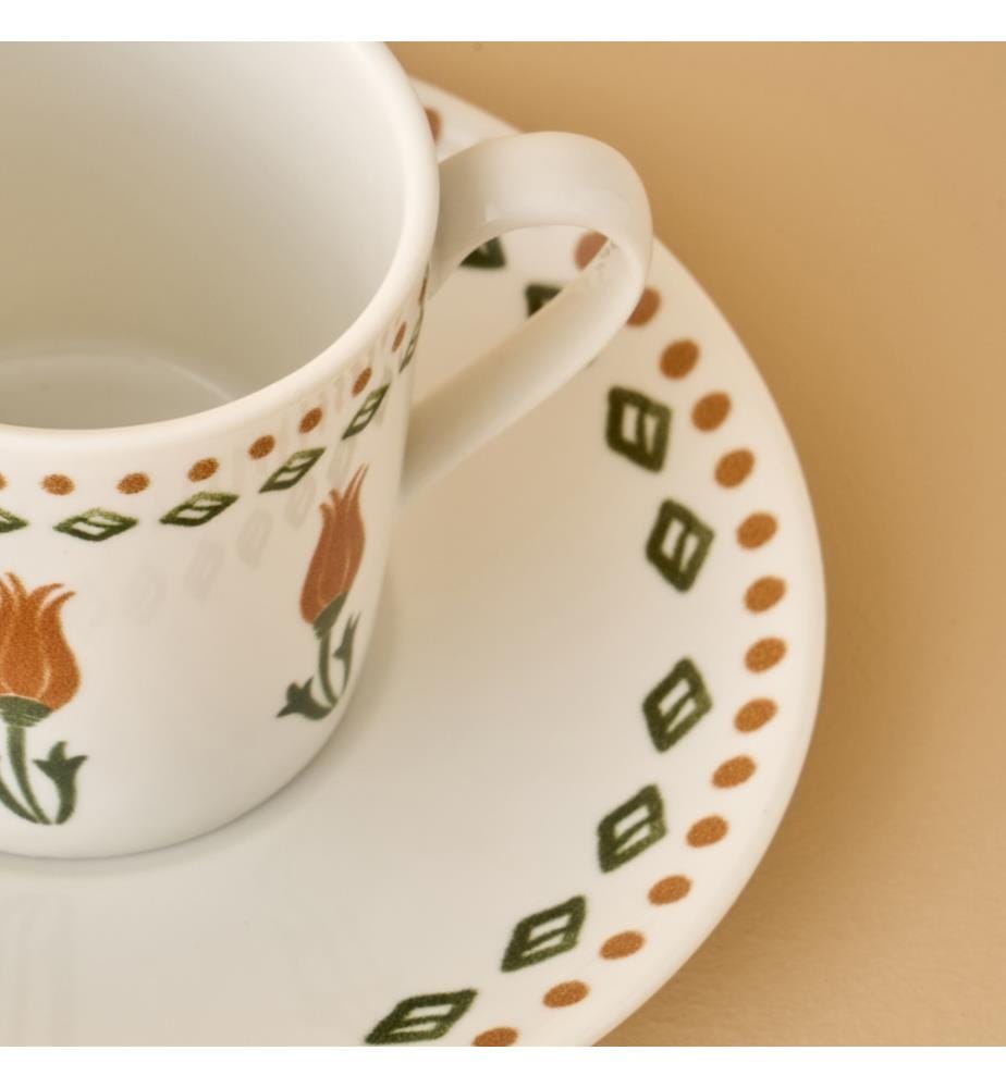 Set bestehend aus 2 Tulip-Kaffeebechern 90 cc - Mehrfarbig