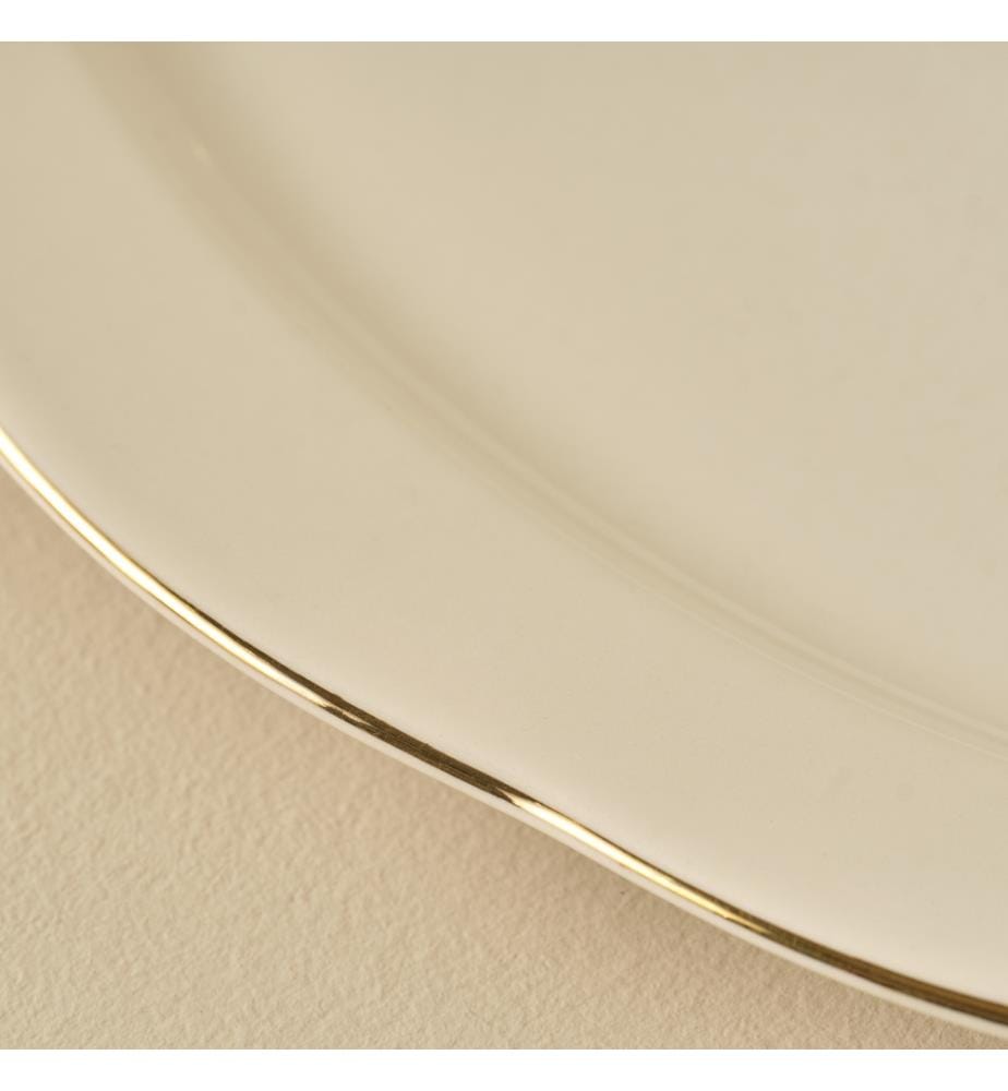 Piatto ovale opale 20 cm - Oro