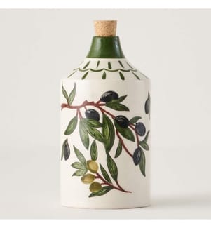 Bouteille d'huile d'olive 600 cc 20 x 9 cm - Multicolore