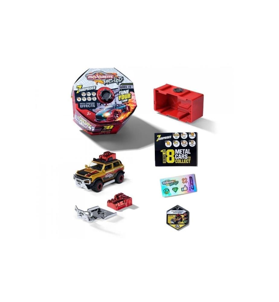 MAJORETTE - Voiture Tune Ups Series 2 Chrome, pack de 1