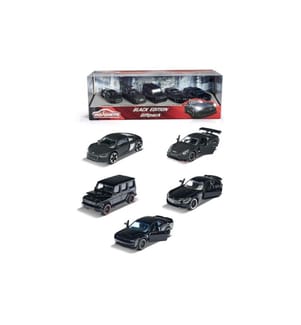MAJORETTE - Voiture Coffret cadeau Black Edition 5 pièces