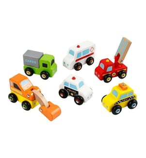 VIGA - Véhicule jouet Mini-voitures 6 pièces