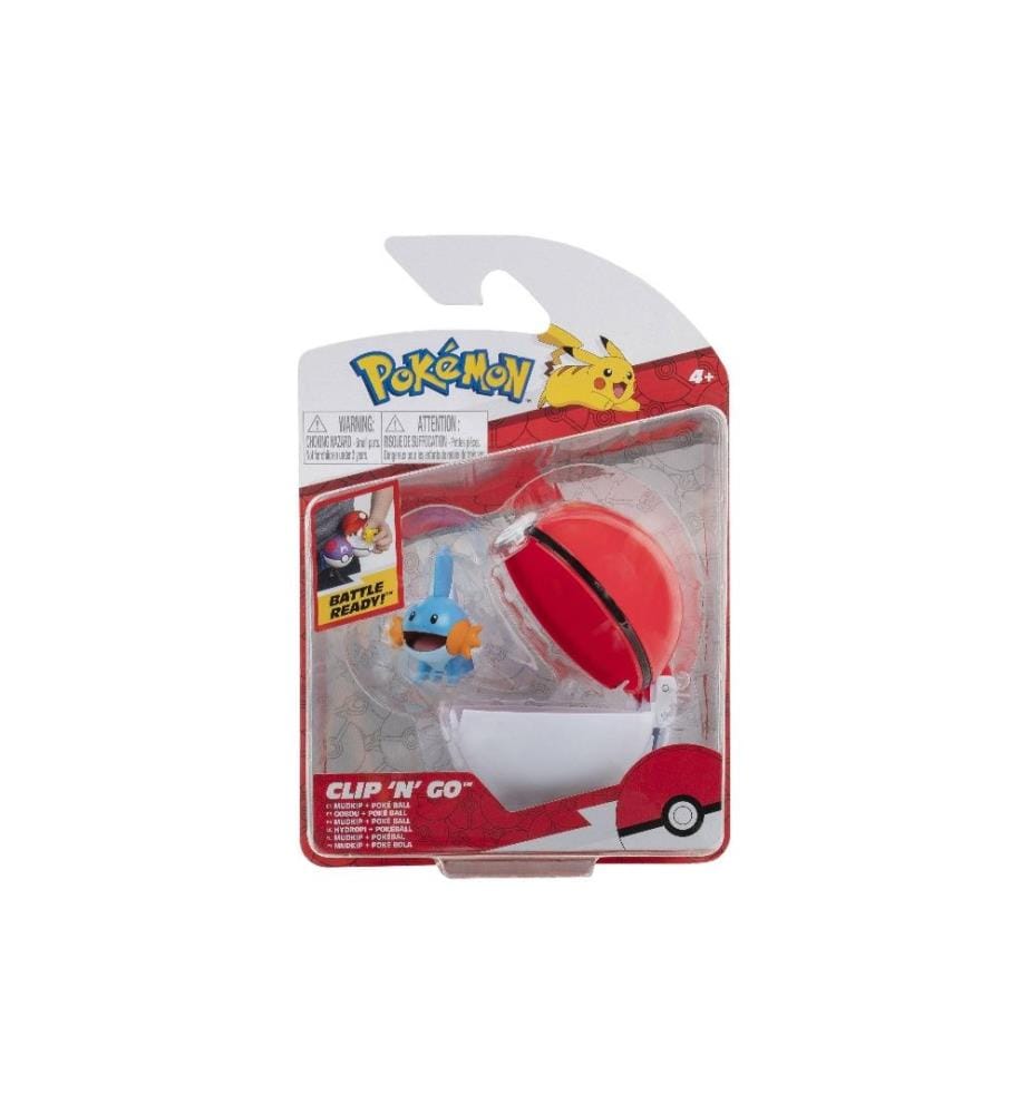 JAZWARES - Figurine de jeu Pokémon – Clip'n'Go Pokéball